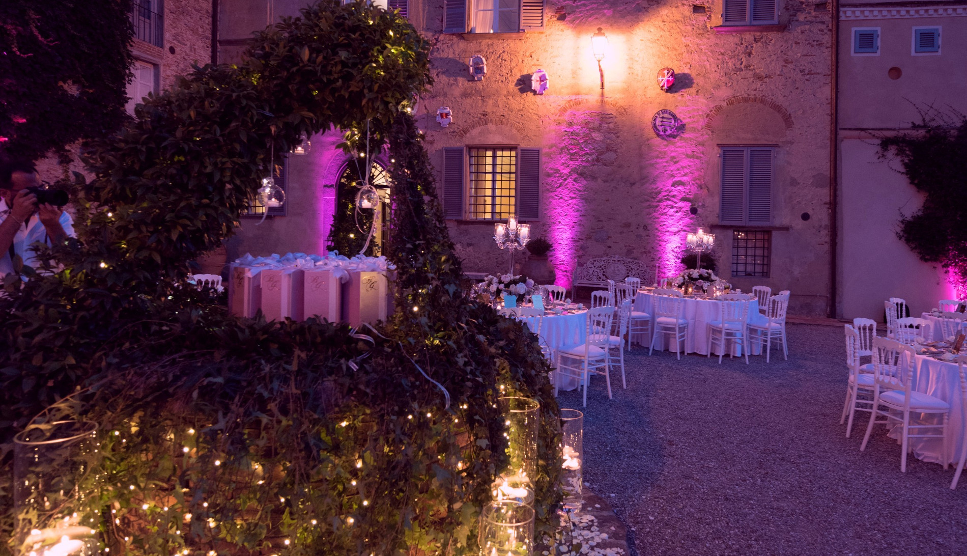 Luci a Villa Scorza by Eliteeventi